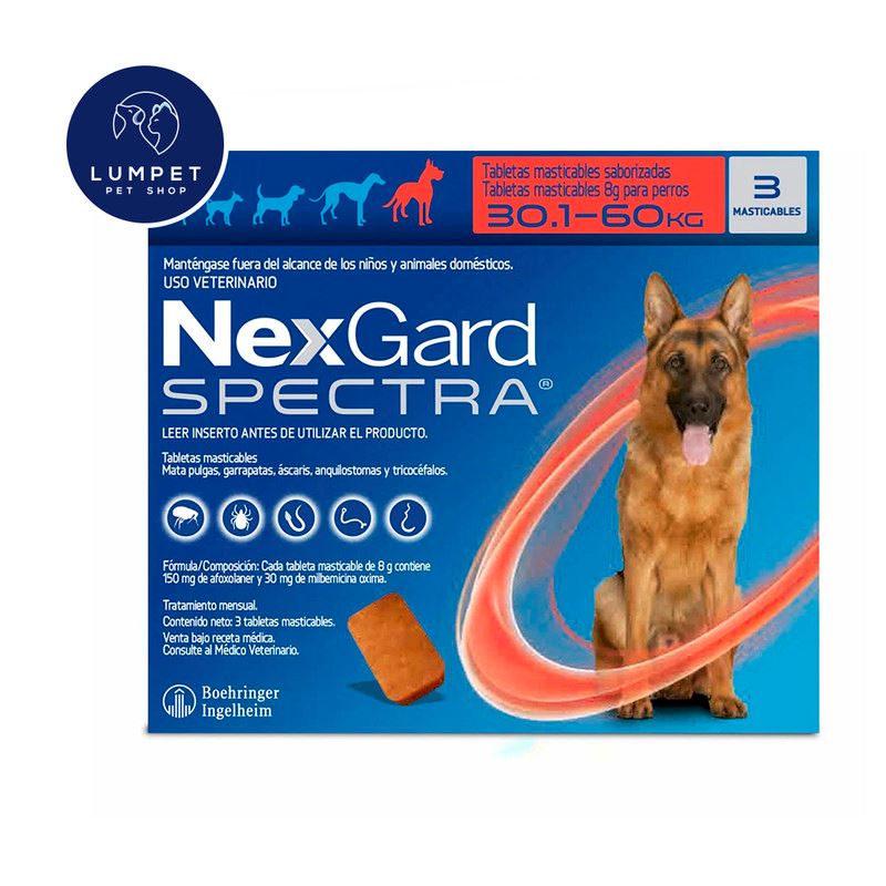 Nexgard Spectra 30 - 60 kg X3 Tabletas