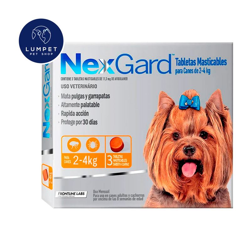Nexgard 2 - 4 kg X3 Tabletas