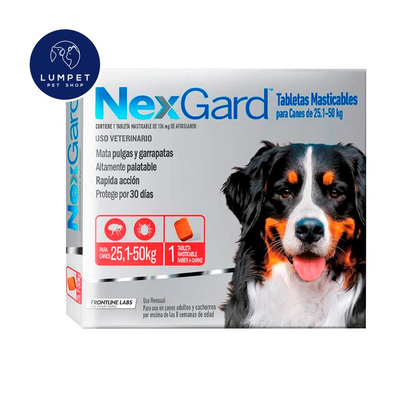 Nexgard 25,1 - 50 kg 136 mg X1 Tableta