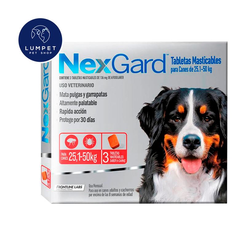 Nexgard 25,1 - 50 kg X3 Tabletas