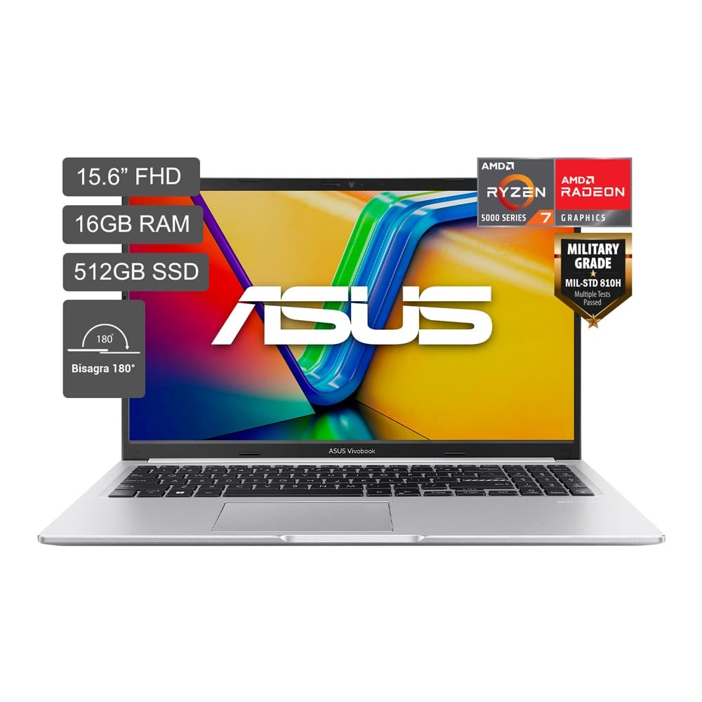 Laptop Asus Vivobook 15 15.6" AMD Ryzen 7 5825U 512GB 16GB RAMM1502YA-BQ650W Win11