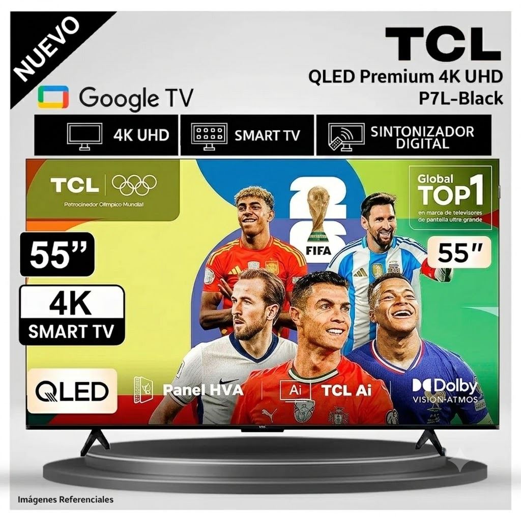 Televisor TCL 55P7L Premium TV 55" QLED 4K UHD Google 2026