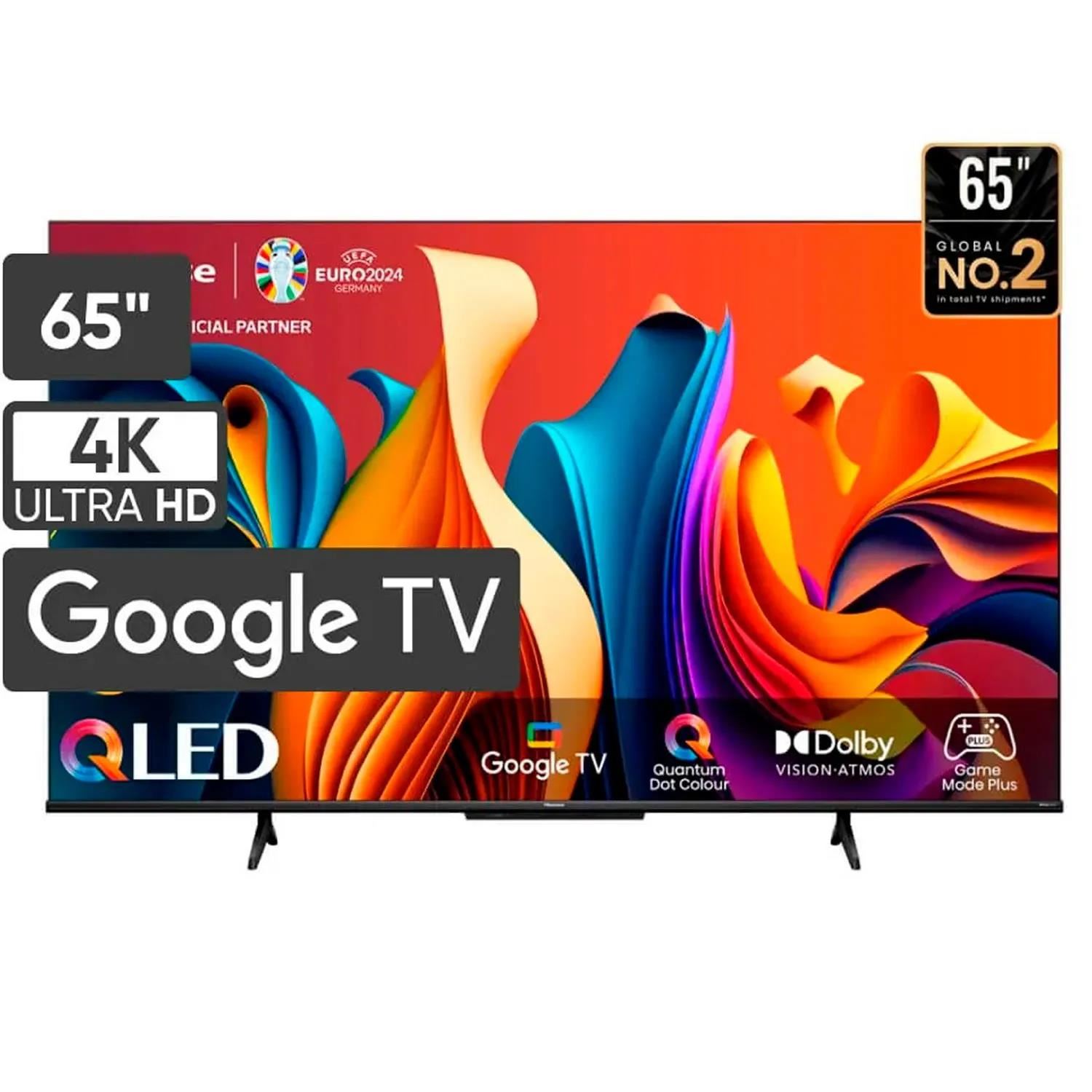Televisor Hisense 65" QLED 4K UHD Google TV Modelo 65Q6N