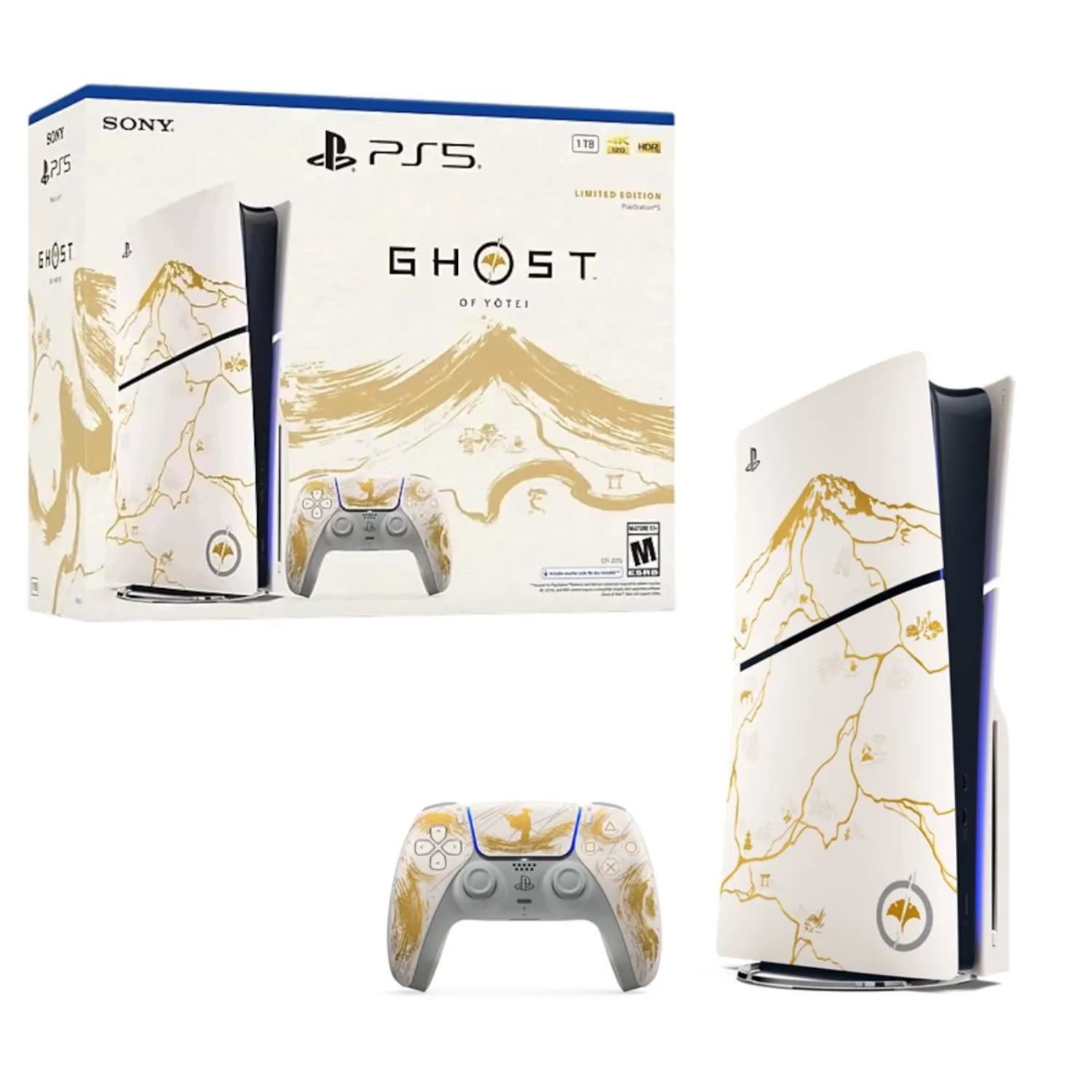 Consola Sony PlayStation 5 Slim Edición Limitada Ghost of Yōtei Gold