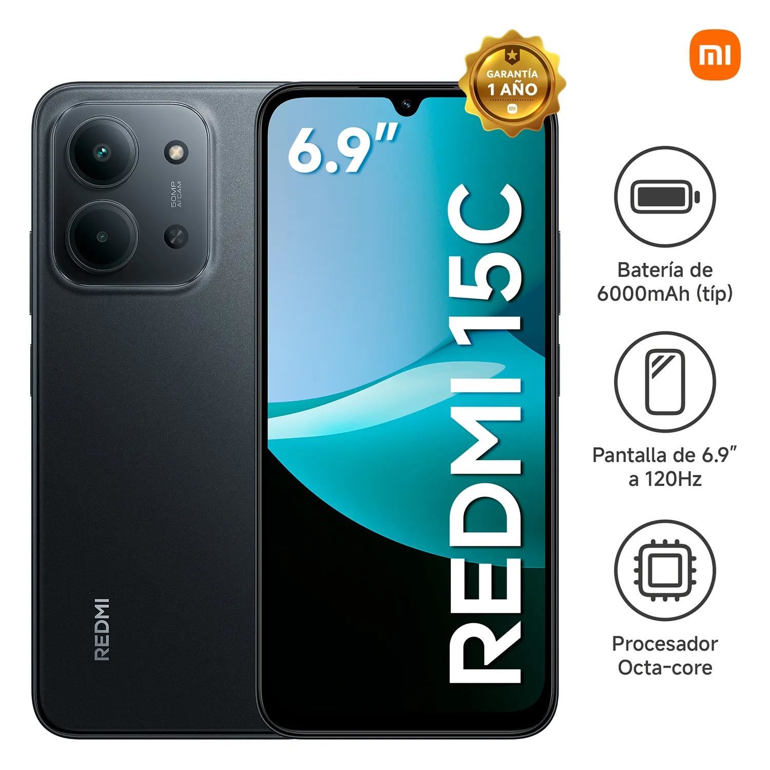 Smartphone Xiaomi Redmi 15C 8GB RAM 256GB - Black