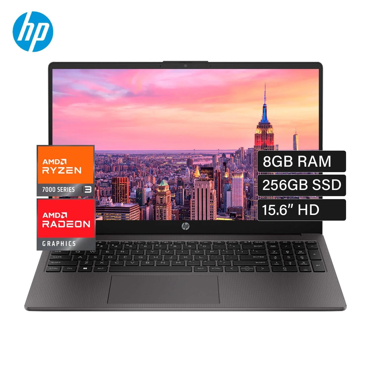 Laptop HP 255 G10 AMD Ryzen 3 7320U 8GB RAM 256GB SSD 15.6" HD FreeDos (BF9X1AT)