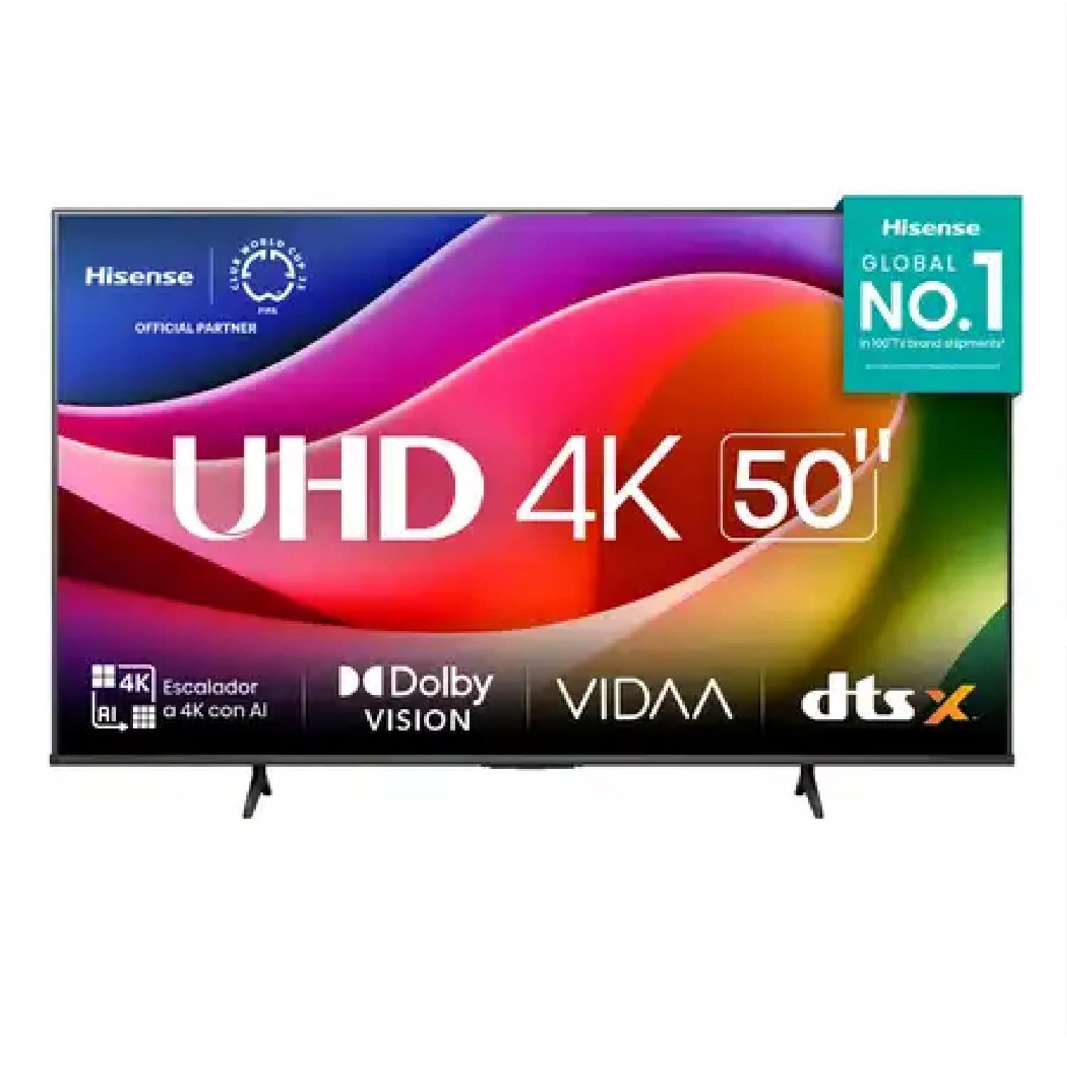 TELEVISOR HISENSE LED 50" UHD SMART TV 50A5NV