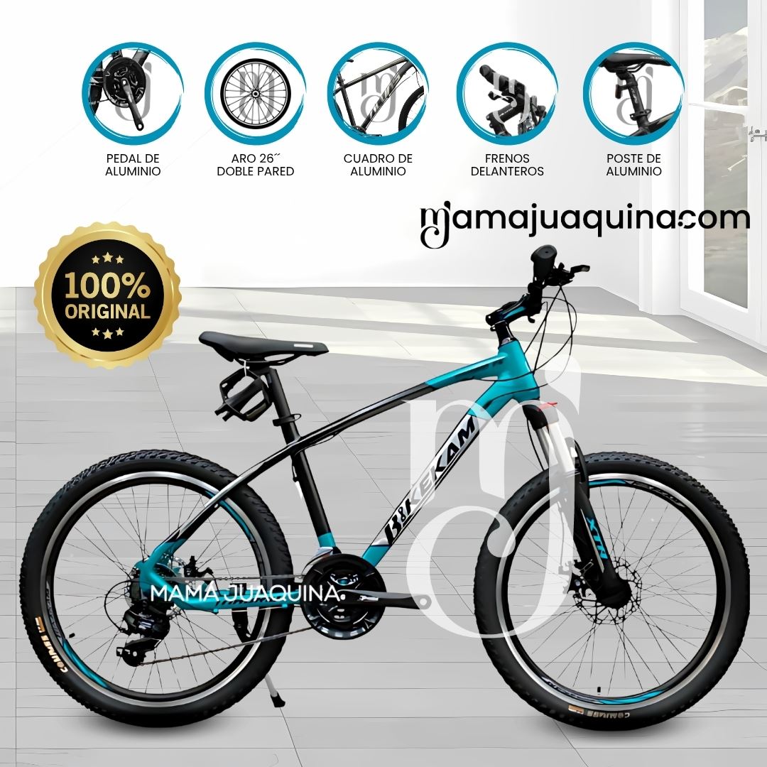 Bicicleta Deportiva Aro 26 «MADRID II» de Lujo Aqua