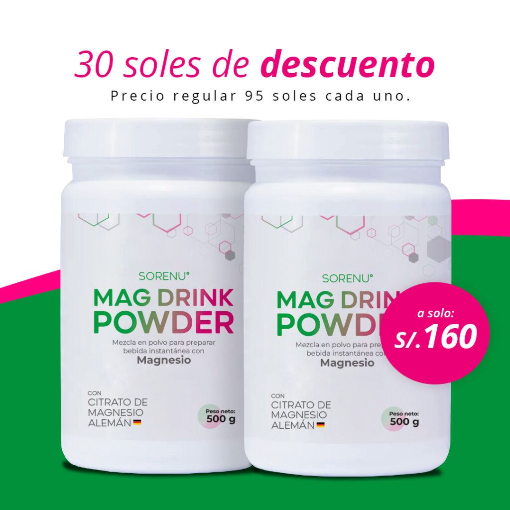 PACK Citrato de Magnesio Alemán 500g SIN STEVIA SORENU-REGISTRO SANITARIO