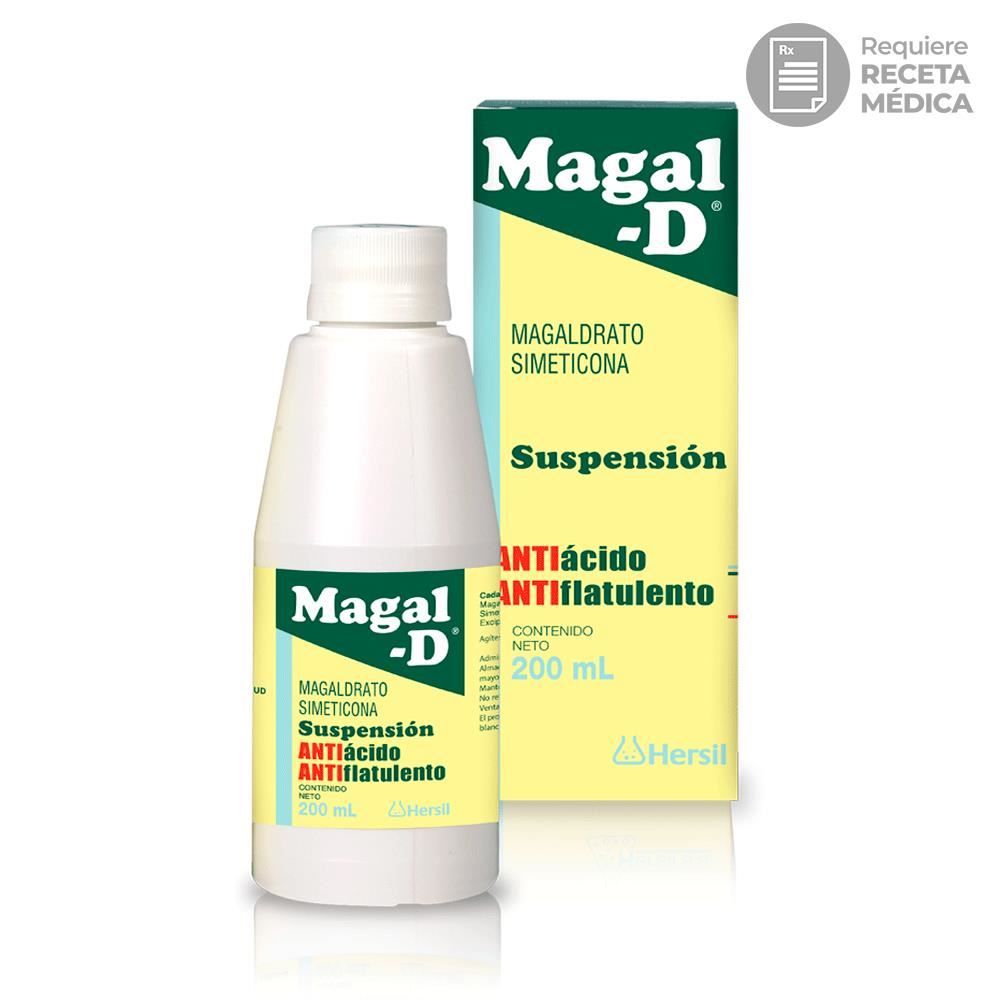 Magal-D (540 mg + 40 mg)/5 mL Suspensión Oral