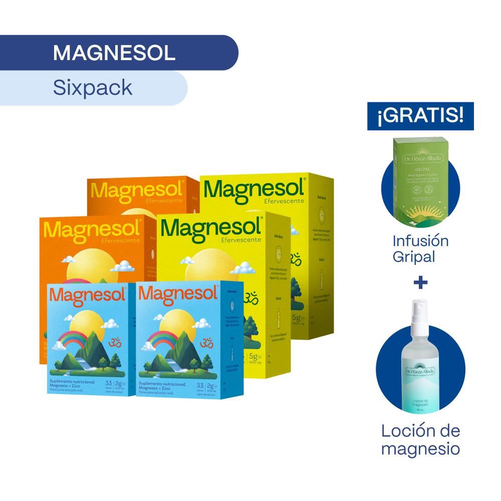 SIXPACK: MAGNESOL SURTIDO x 33 sobres