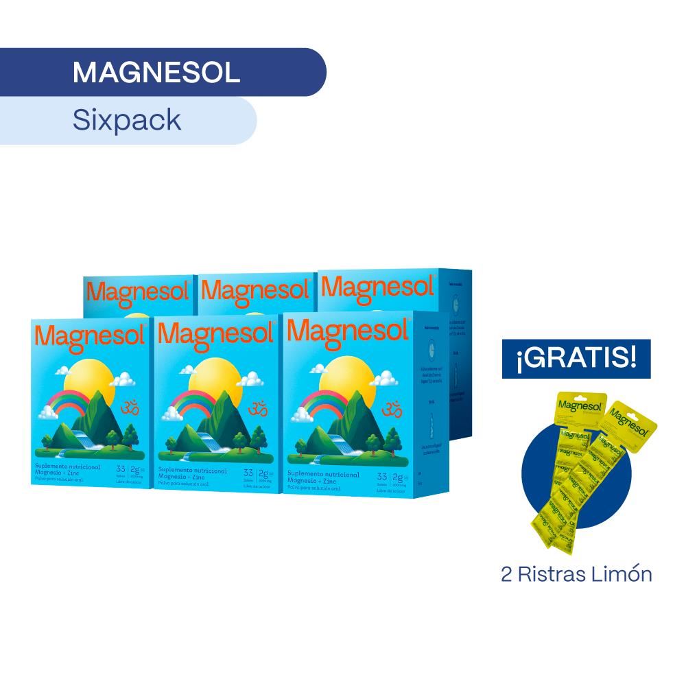 PACK 06 MAGNESOL CLÁSICO x 33 sobres