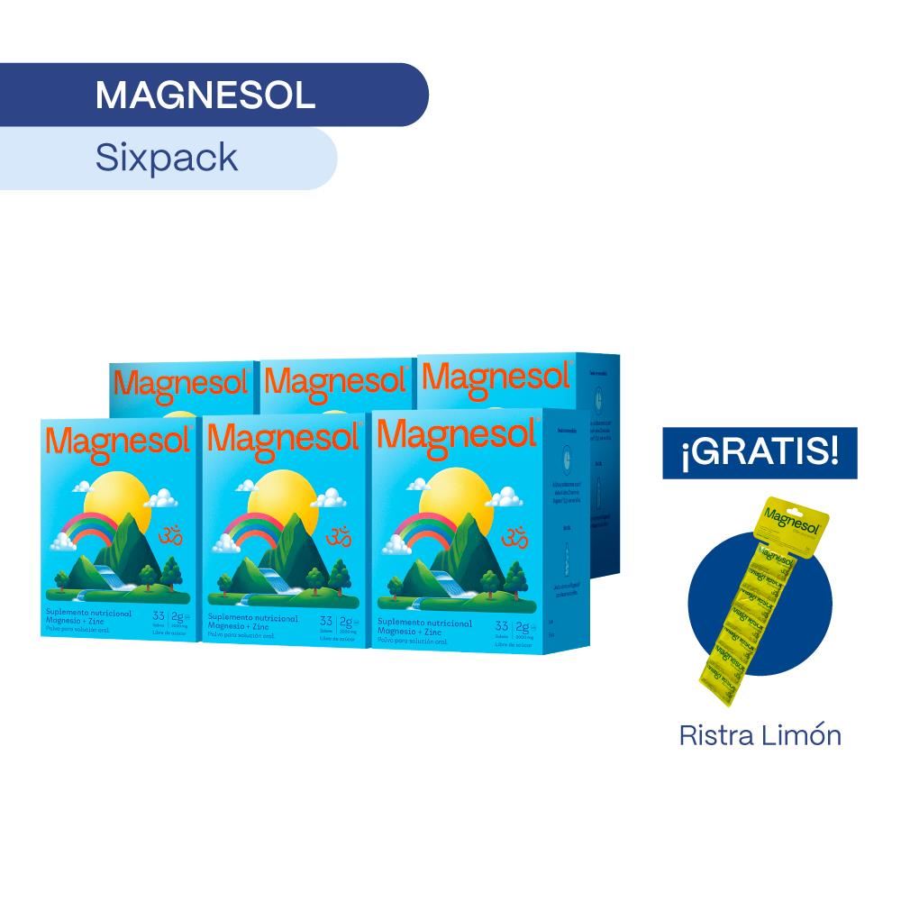 PACK 06 MAGNESOL CLÁSICO x 33 sobres