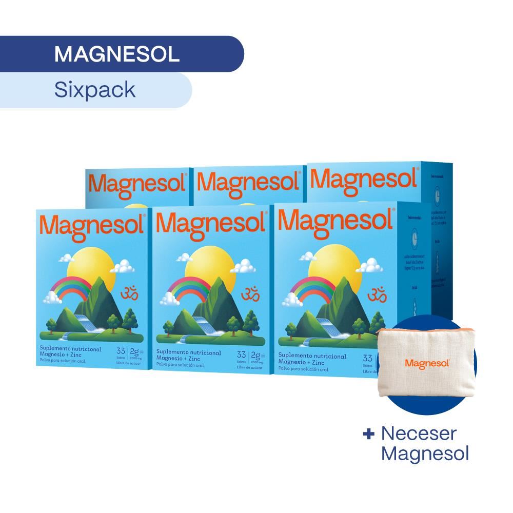 SIXPACK: MAGNESOL CLÁSICO x 33 sobres