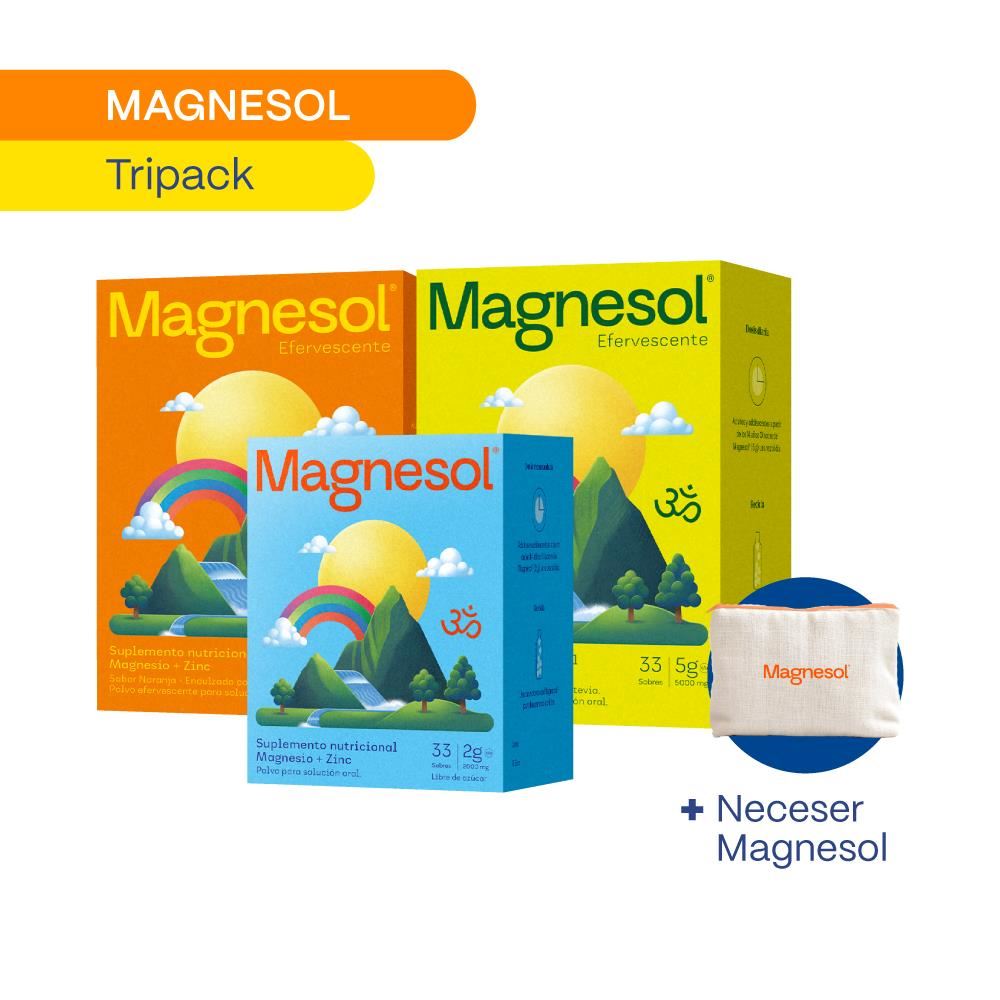 TRIPACK: MAGNESOL SURTIDO x 33 sobres