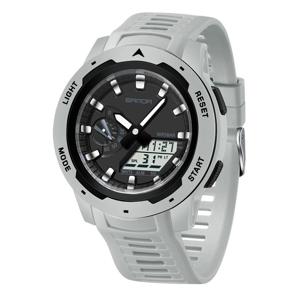 Reloj Hombre SANDA 3360 Analogo-Digital Gris