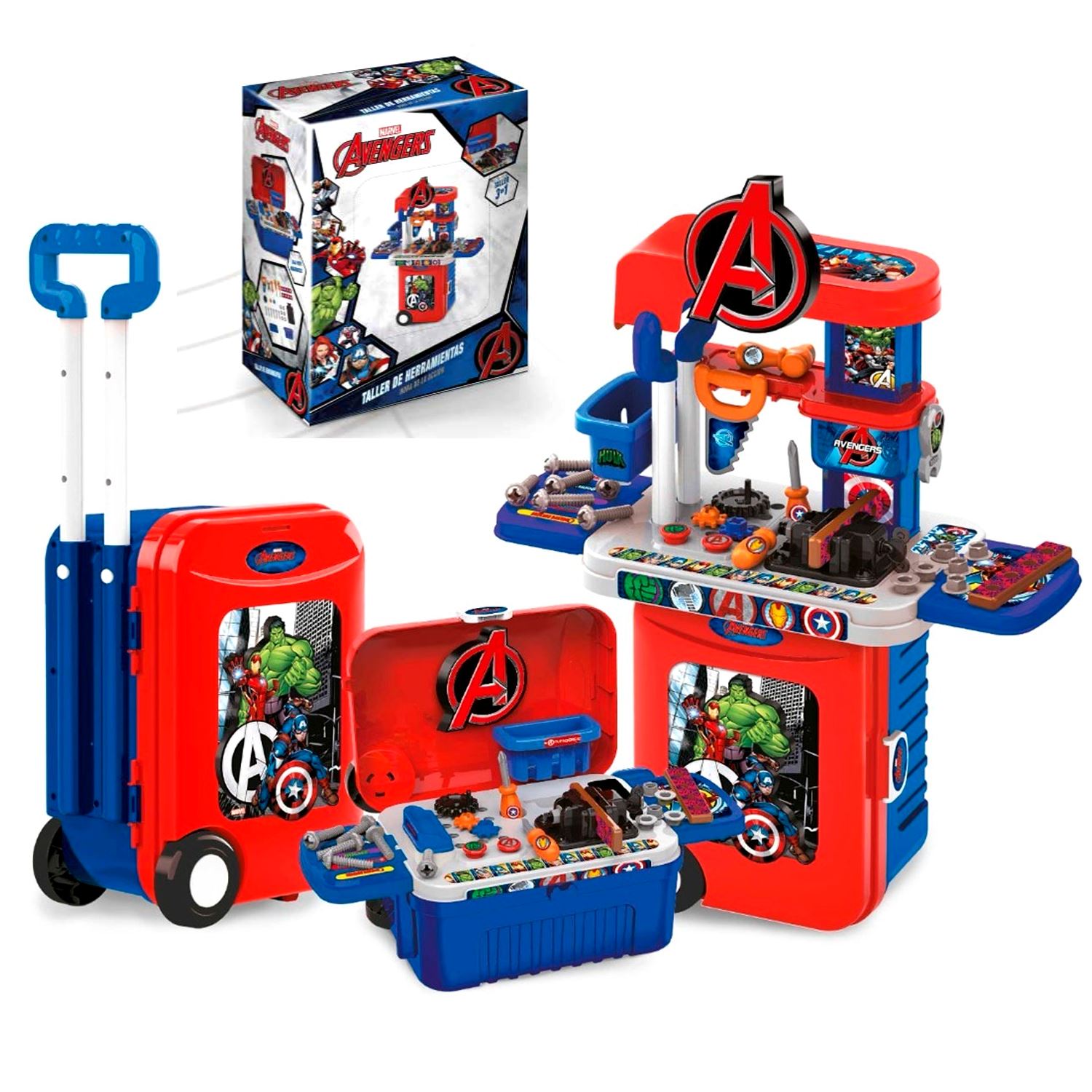 Set de Herramientas y Maleta 3 en 1 Avengers