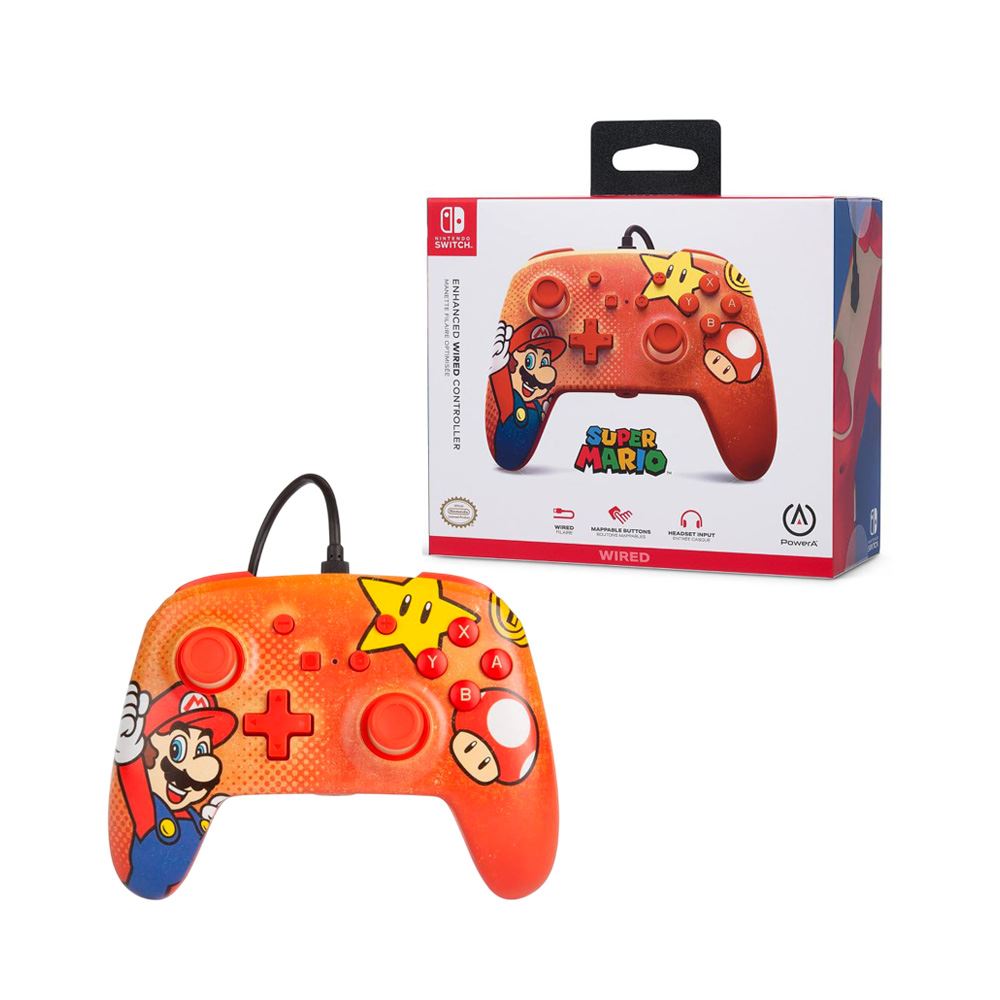 Mando Nintendo Power A Mario Orange Oficial