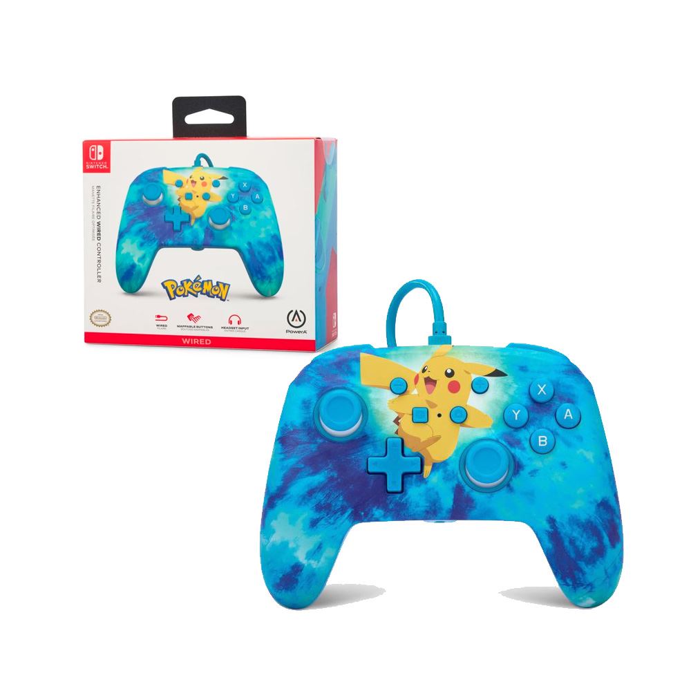 Mando Nintendo Switch Pikachu BLue Power A