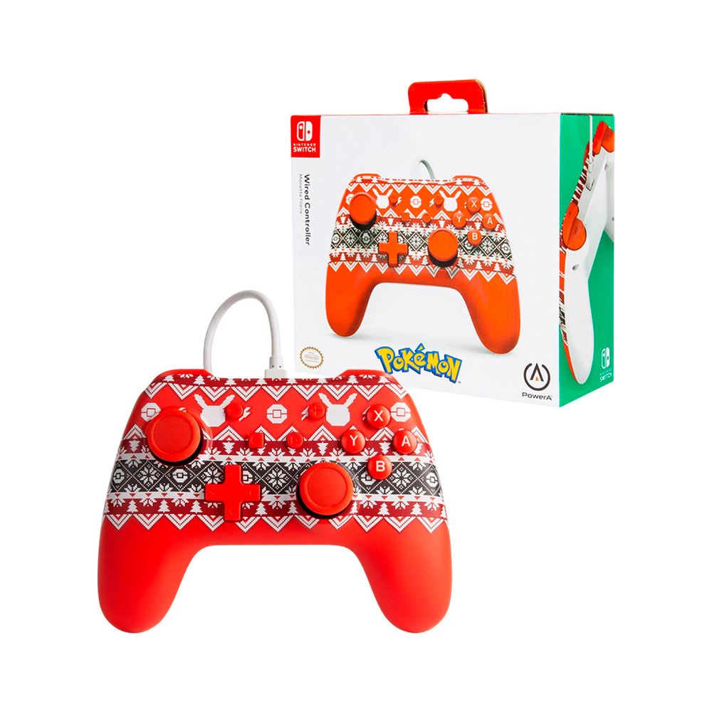 Mando Nintendo Switch Power A Pikachu Navidad