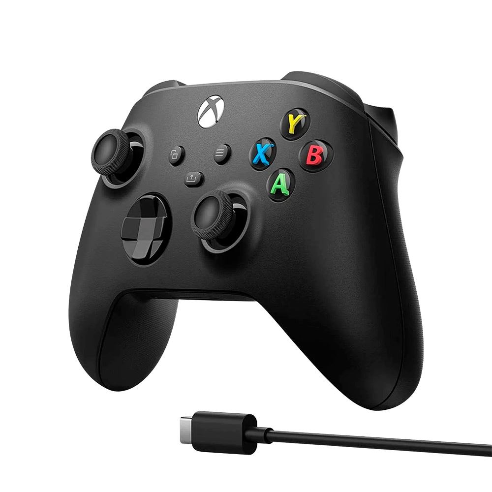 Mando Xbox Control Inalámbrico y Cable Tipo C Negro