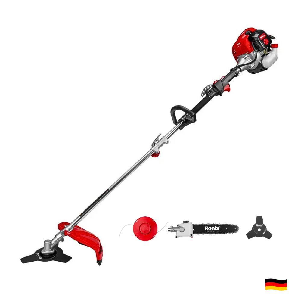 Equipo Multifunción Desbrozadora 1350W, Cortadora y Podadora de Cesped RONIX 4805