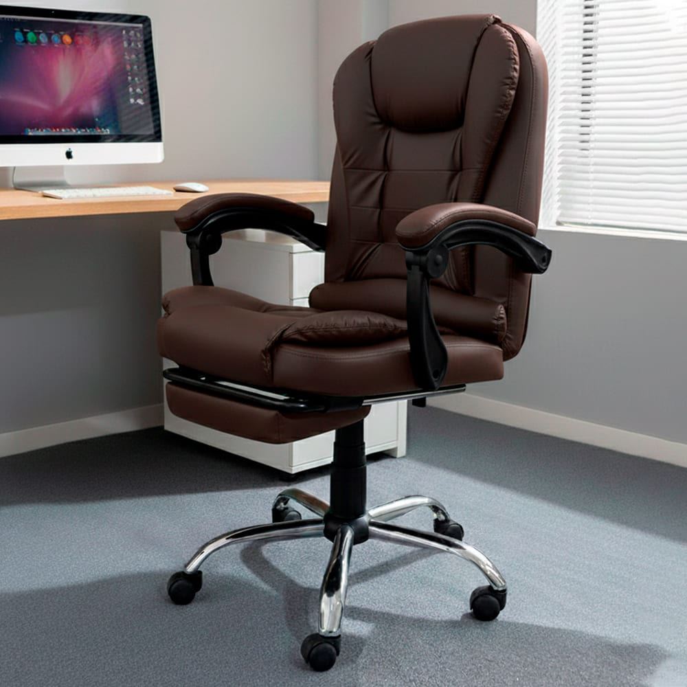 Silla de Oficina Gerencial Marron Oscuro Sillium  SEG420003