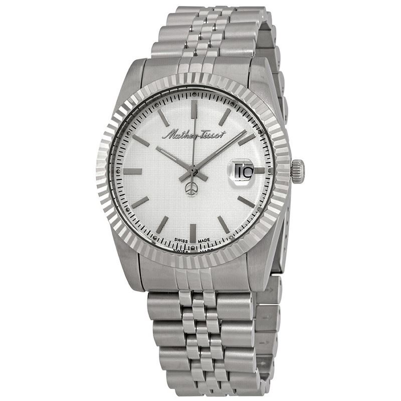 Mathey-Tissot Reloj Mathey III de cuarzo con esfera plateada H810AI