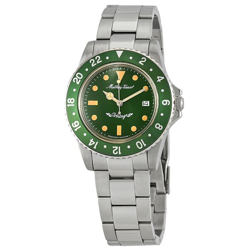 Mathey-Tissot Reloj Mathy Vintage Quartz con esfera verde H900AV