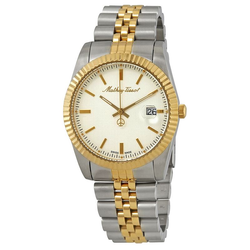Mathey-Tissot Mathy III Quartz Esfera Plateada Bicolor H810BI