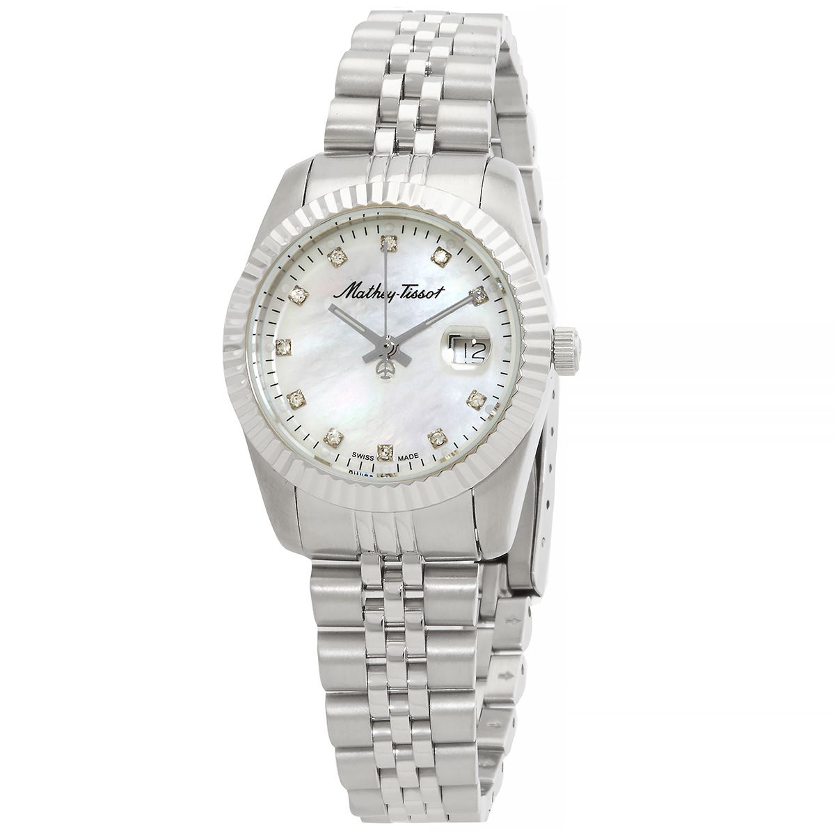 Mathey-Tissot Mathy III MOP Quartz White Dial Ladies D910AI