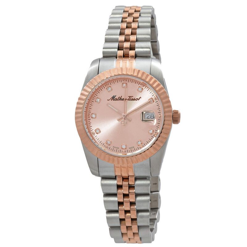 Mathey-Tissot Mathy III Quartz Pink Dial Ladies Watch