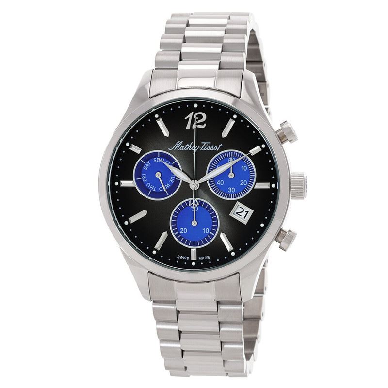 Mathey-Tissot Urban Chrono Cronógrafo Quartz Esfera Negra H411CHMB