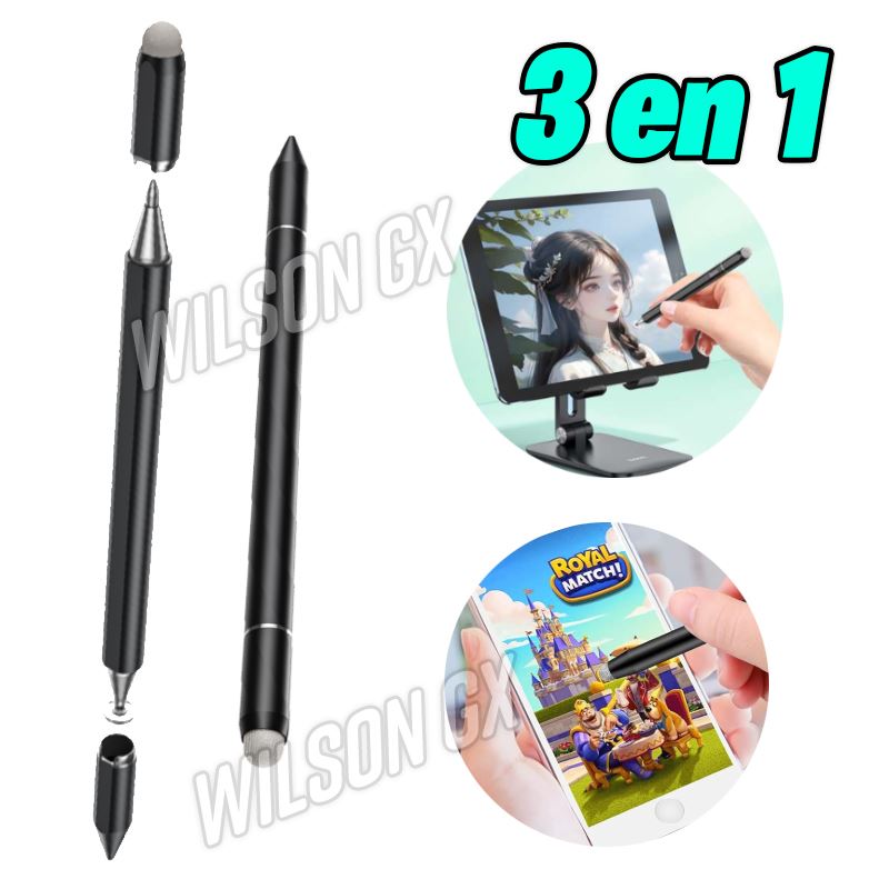 Lapiz para tablet Smartphone Lapicero Android IPad Stylus 3 en 1