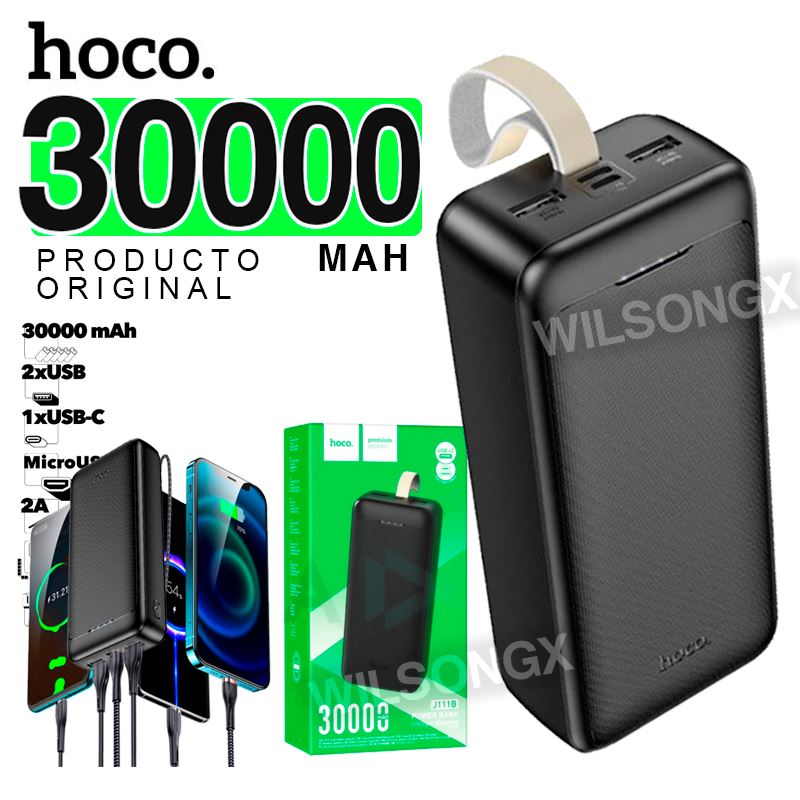 Power Bank HOCO 10000 mAh Cargador Portatil de 20w Carga rapida HOCO