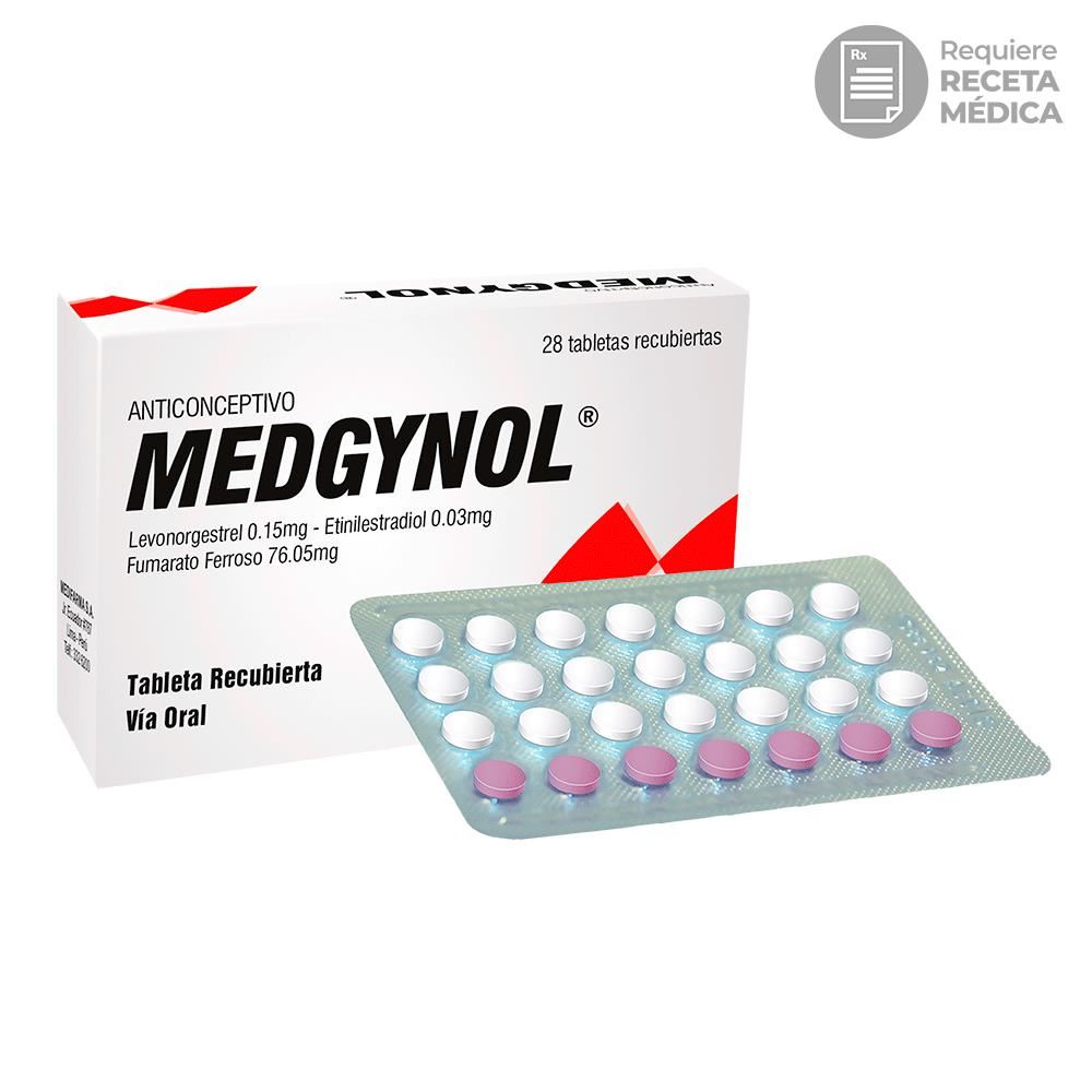 Medgynol 0.15 mg + 0.03 mg Tabletas Recubiertas