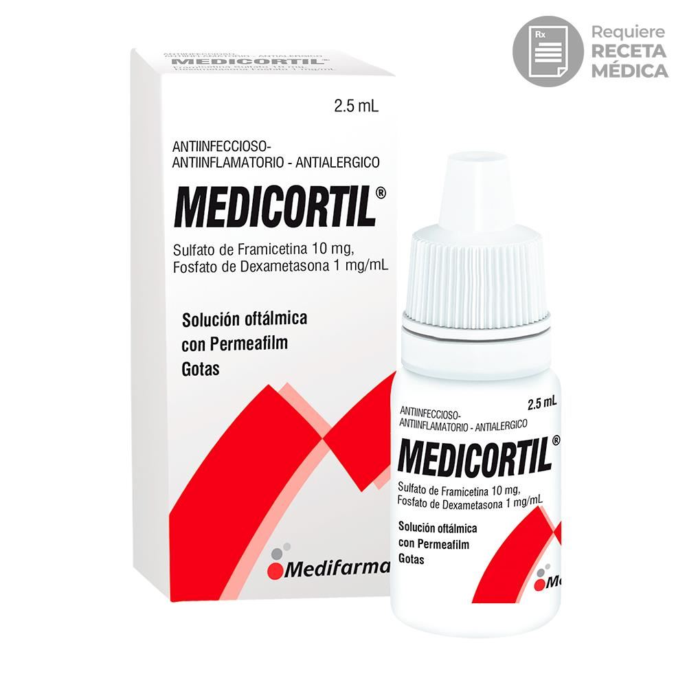 Medicortil 10 mg + 1 mg Solución Oftálmica