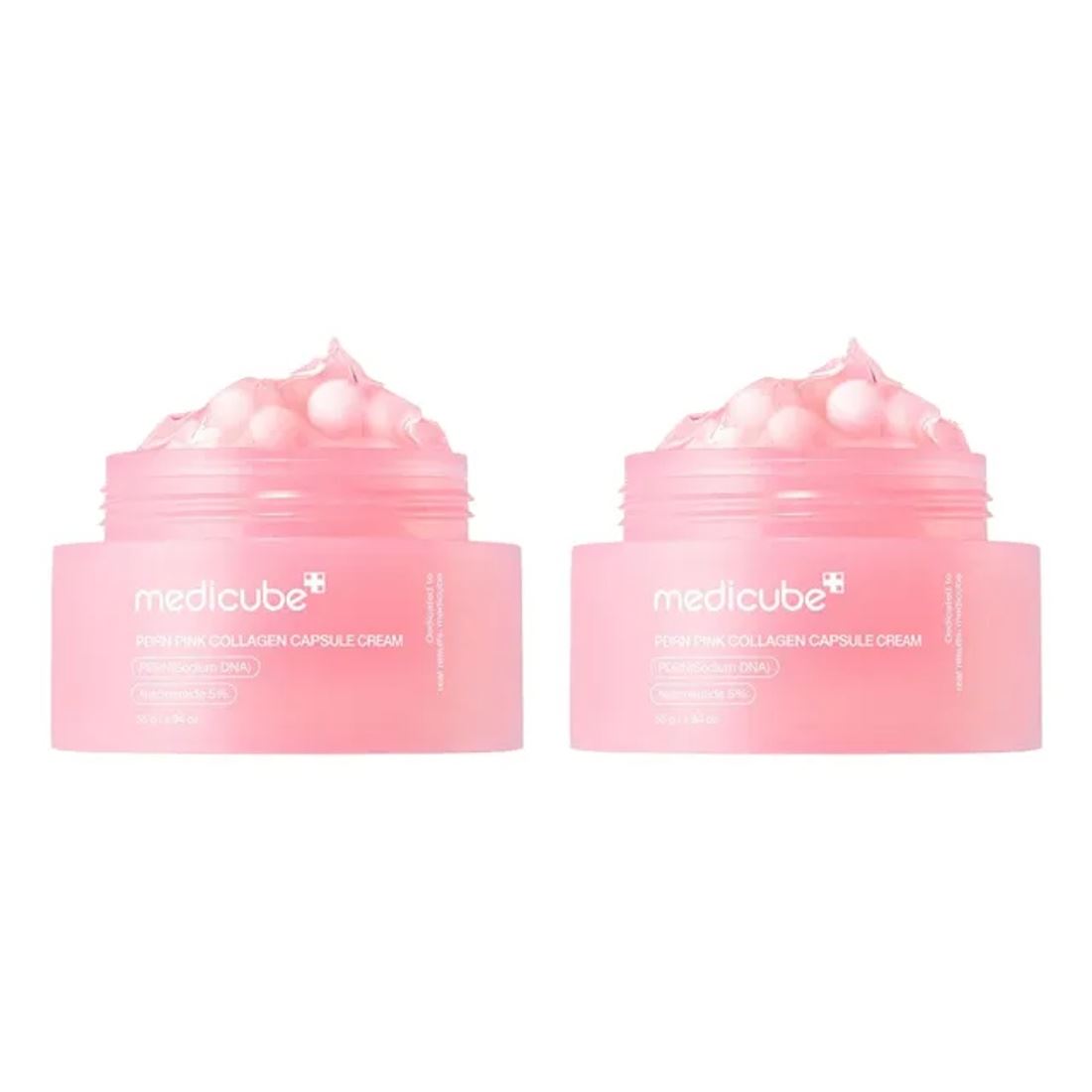 Medicube - Set de crema y cápsulas de colágeno rosa PDRN