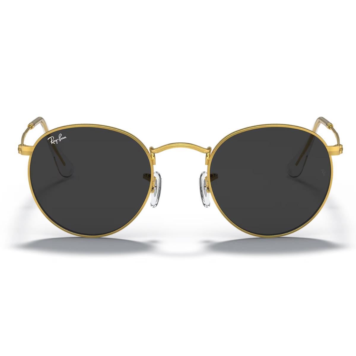 Lentes de sol Ray Ban 3447 Round Dorado Lunas Negras 53mm/ unisex