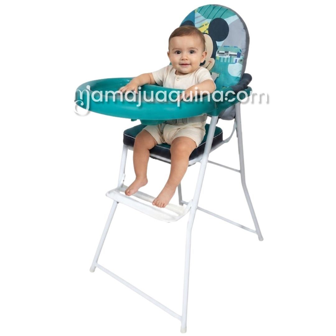 Silla de Comer Plegable «MEESKA» con DIseño Ratón Green