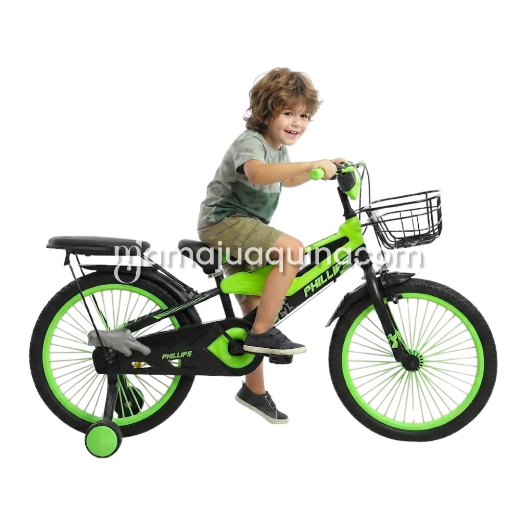 Bicicleta Para Niño Aro 20 «MEGATRON» con Canasta Green