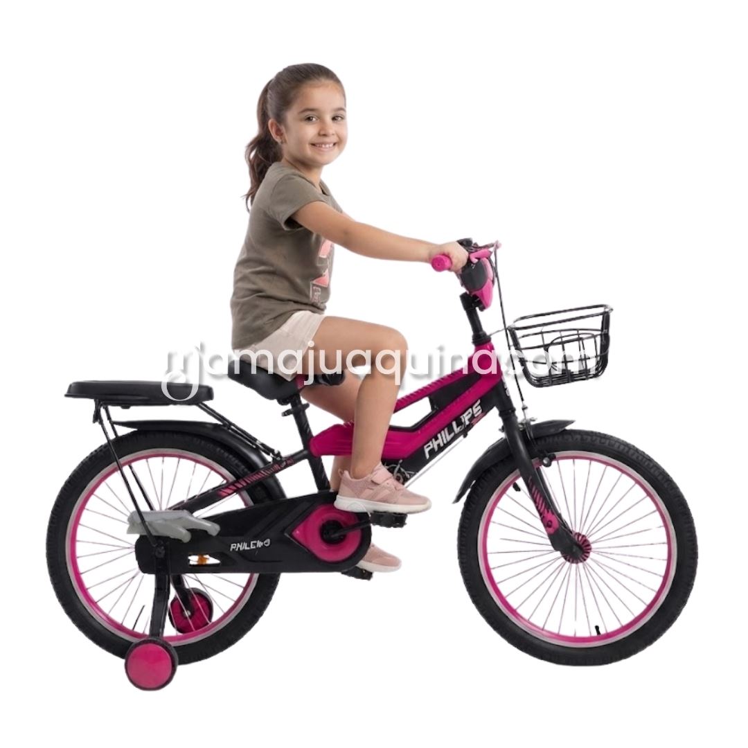 Bicicleta Para Niño Aro 20 «MEGATRON» con Canasta Dark Pink