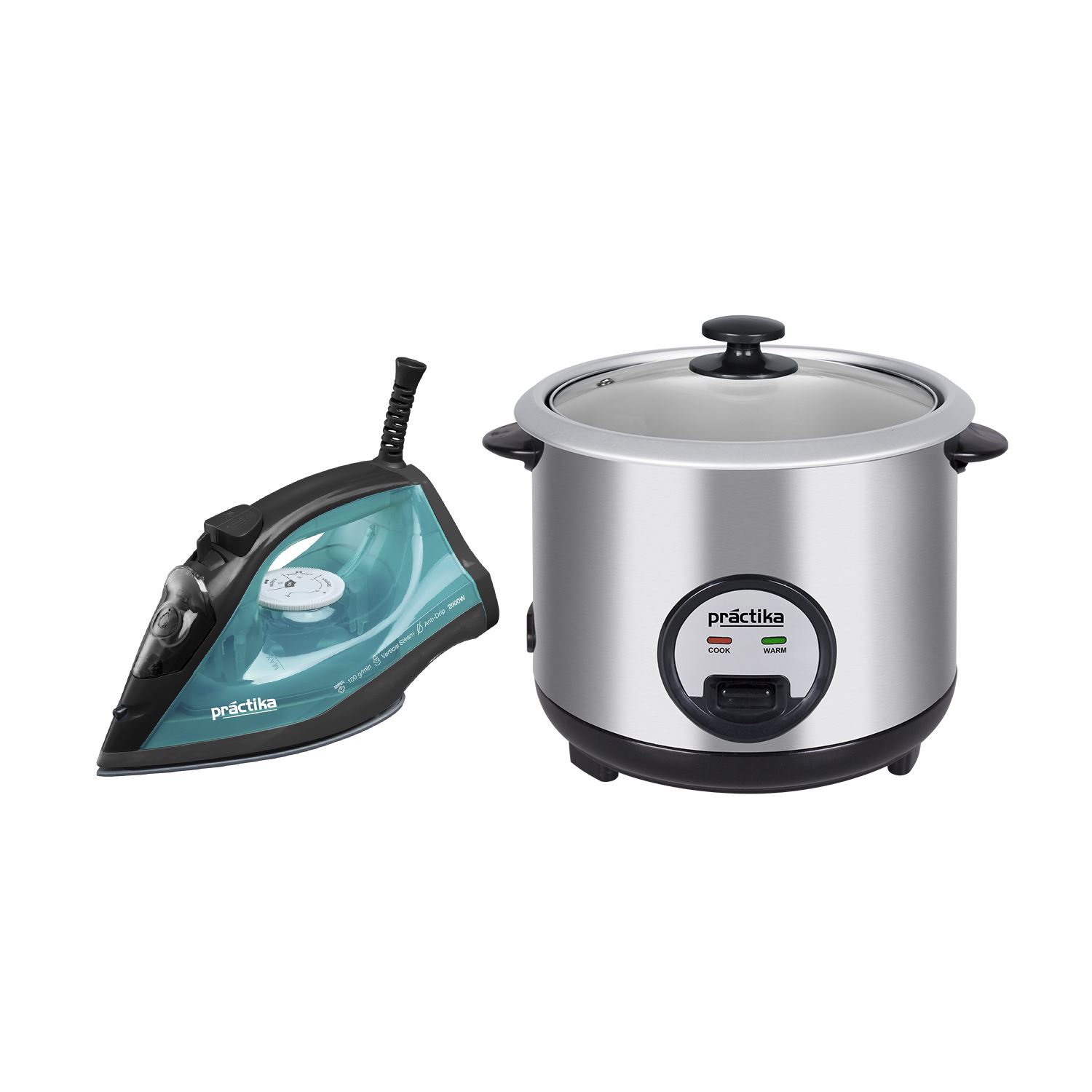 Combo Olla Arrocera Pom-1kII+ Plancha a Vapor Nova