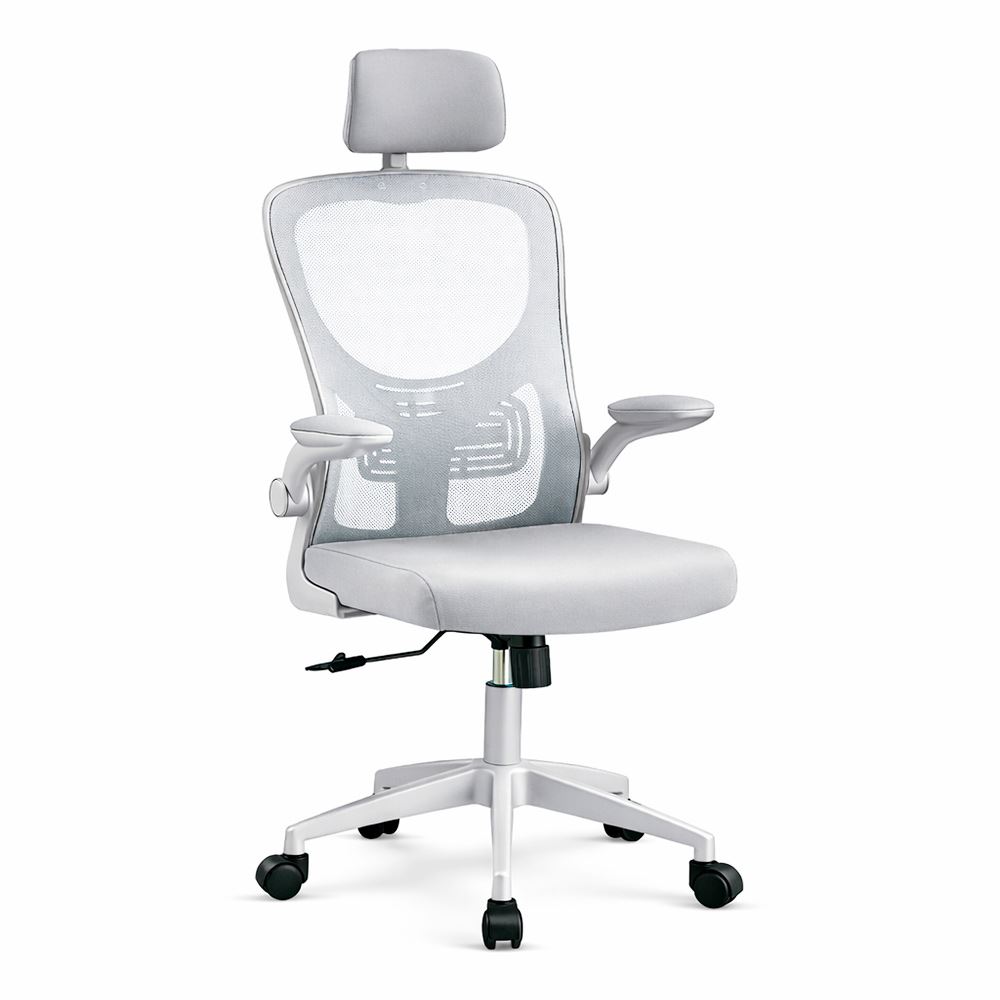 Silla de Oficina Ergonomica con Soporte Lumbar Guss Gris