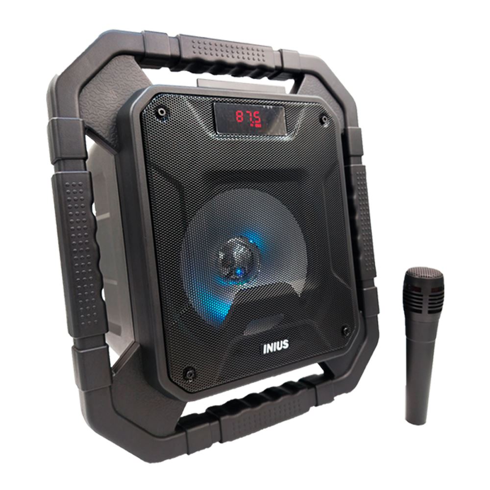 Parlante Inius Karaoke y Luces RGB 150W con Micrófono