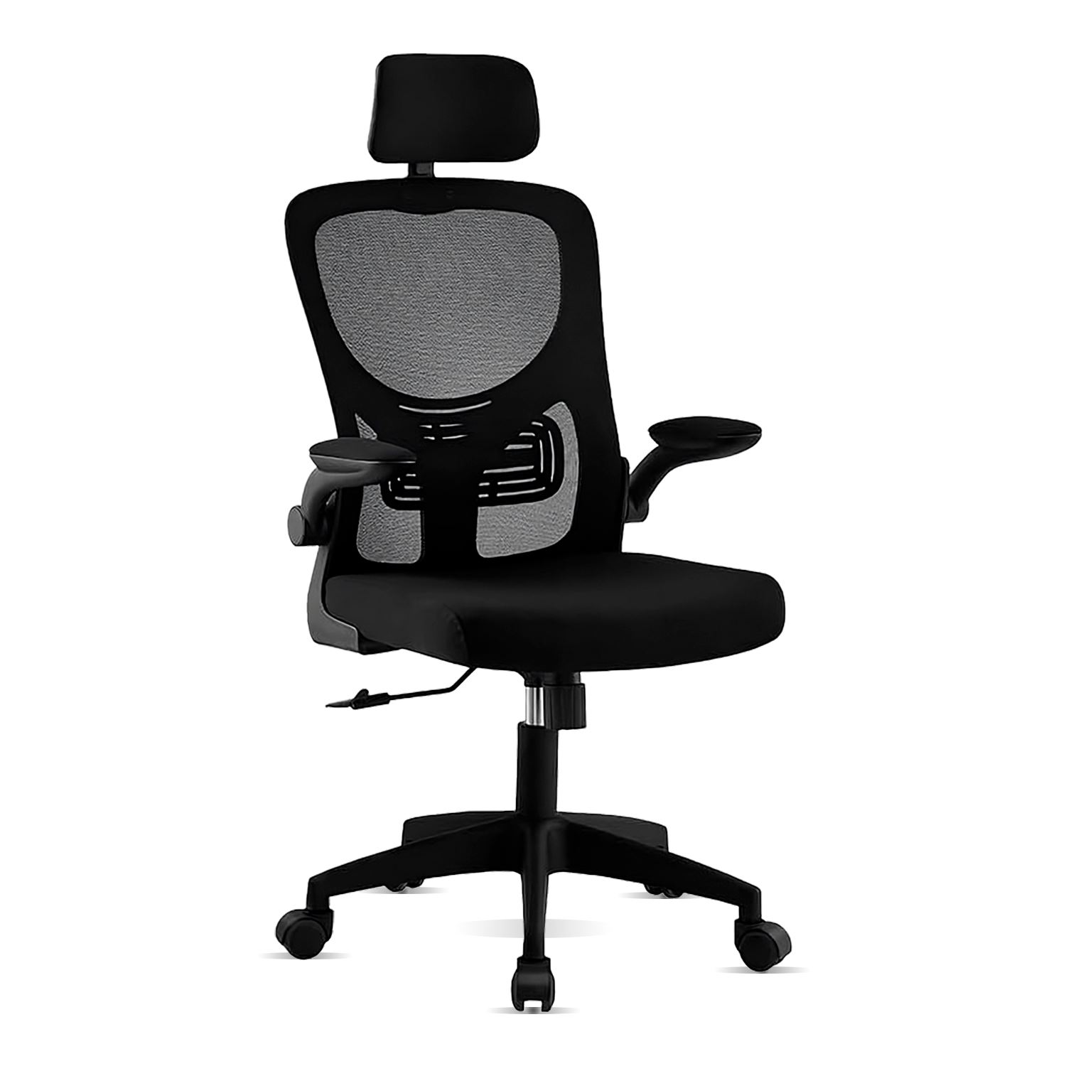 Silla de Oficina Ergonomica con Soporte Lumbar Guss Negro