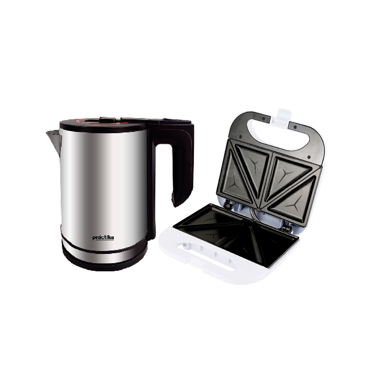 Combo Hervidor Inox 18 Plus+Sandwichera Sandwich Max