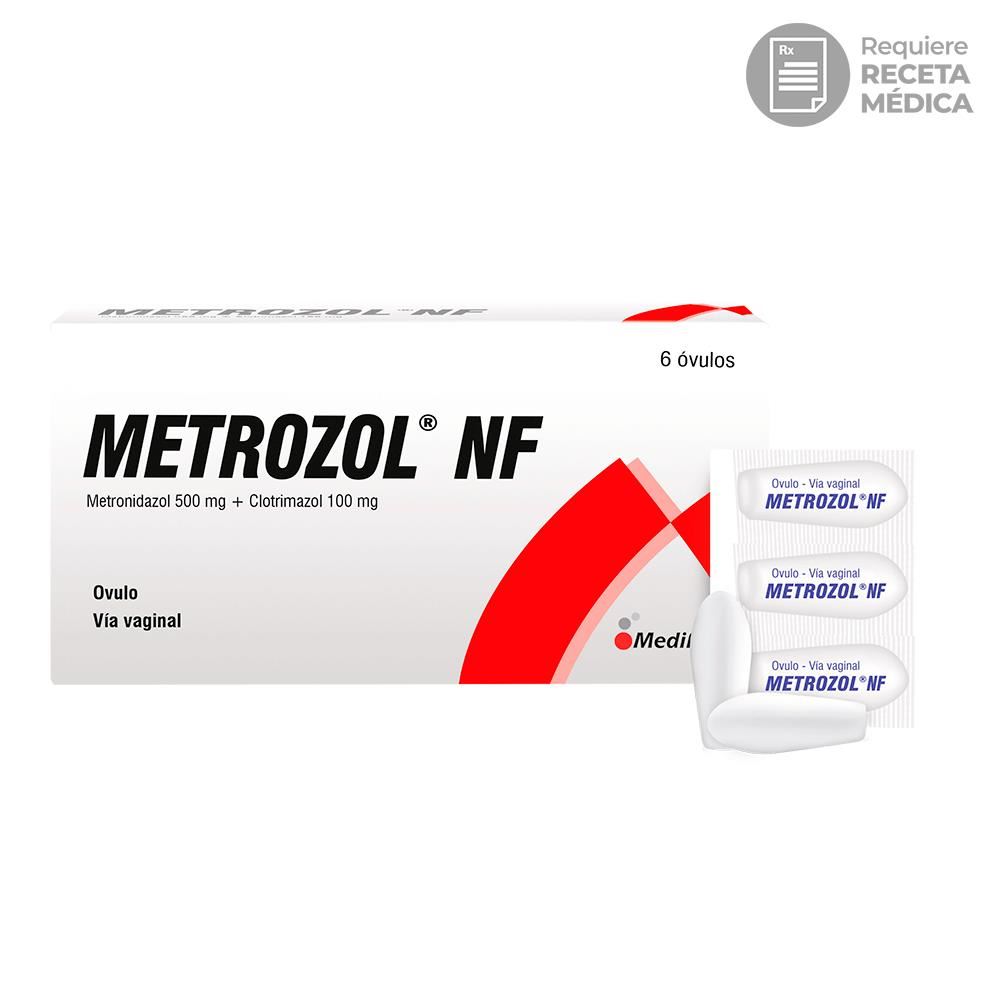 Metrozol NF 500 mg + 100 mg Óvulos