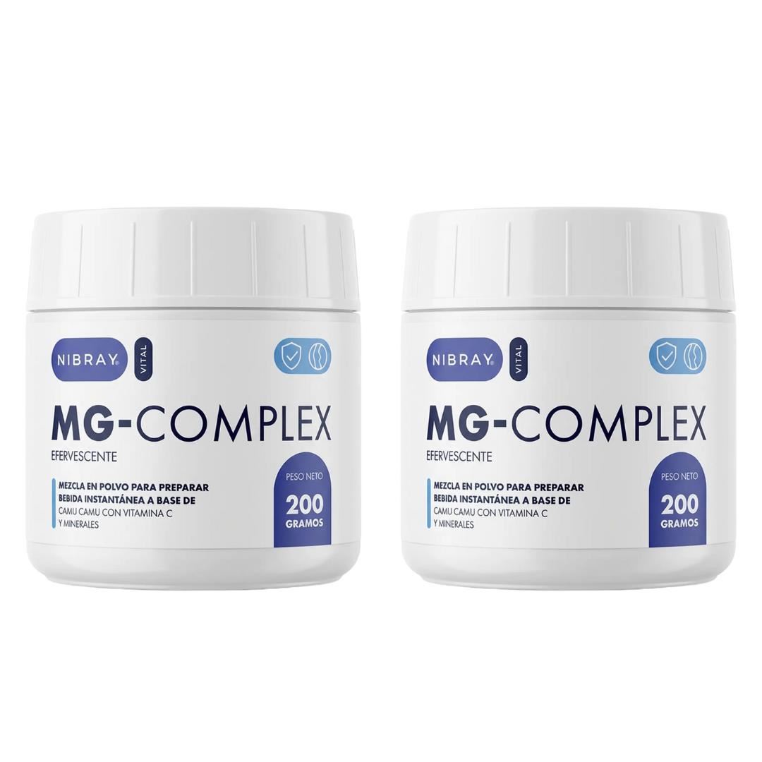 Cloruro de Magnesio Potasio Calcio y Vitamina C Efervescente Pack 2 Potes