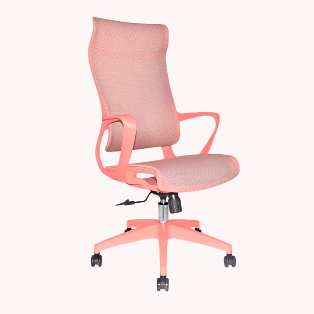 Silla de Oficina Giratorio Rigs Presidente Malla Rosa Ofideas